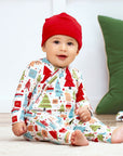 Christmas Merry Baby Bamboo Zipper Romper - Family Matching
