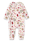Bamboo Holiday Baby Zip Romper – Christmas One-Piece Pajamas