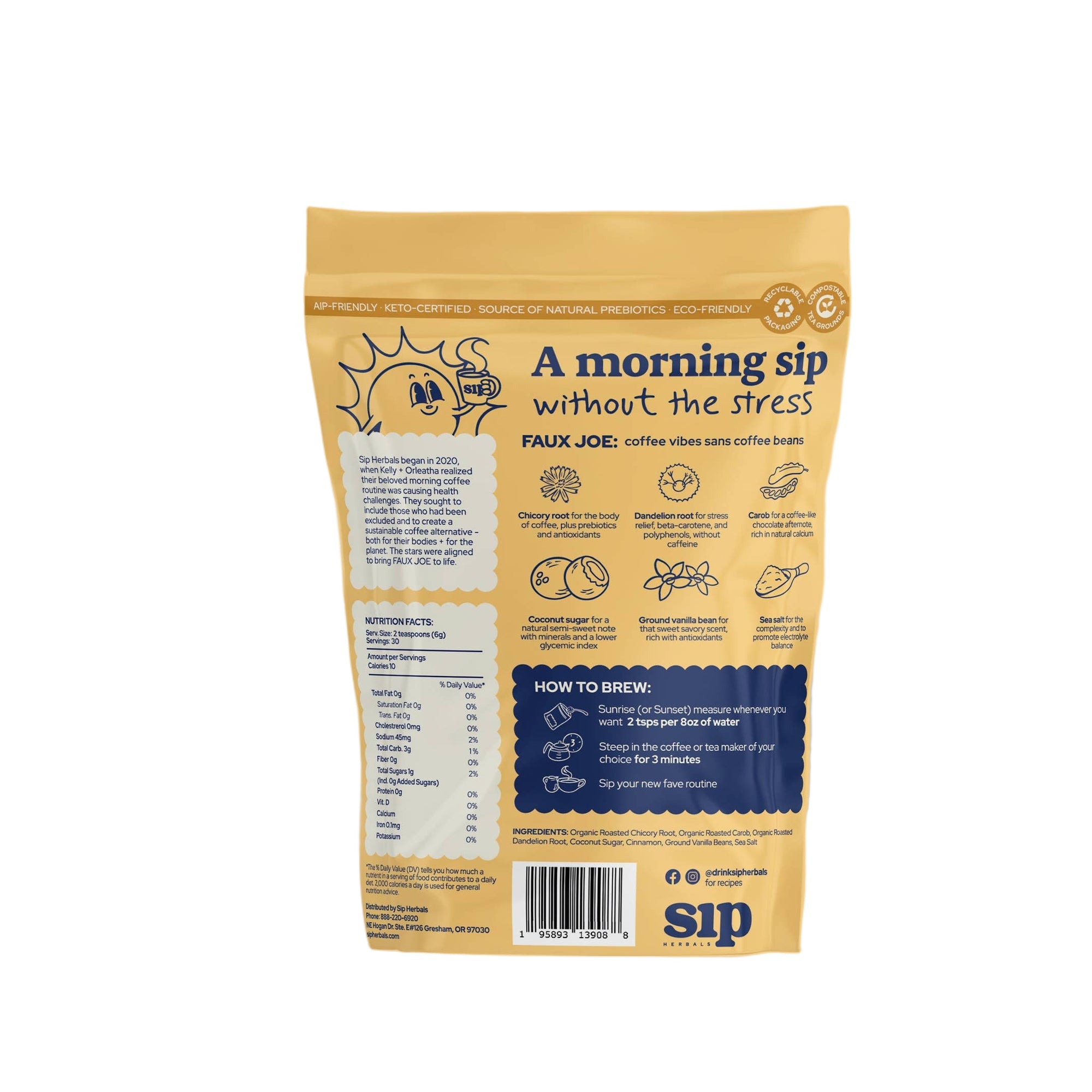 Sip Herbals Cinnamon Roll Superfood Herbal Drink