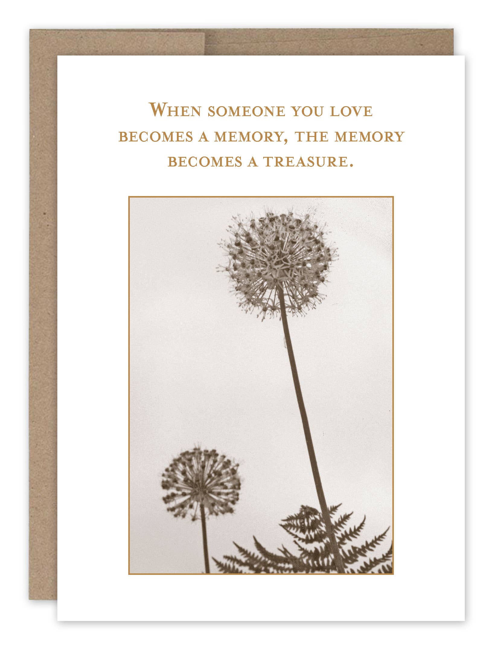 Memory Treasure Sympathy Card