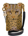 Mary Frances Gone Wild Beaded Crossbody Phone Bag