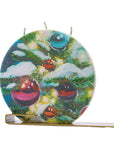 Flatyz Snowy Tree with Ornaments Candle