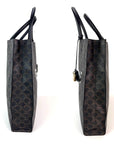 Celine Triomphe Vertical Cabas Black Monogram Canvas Tote