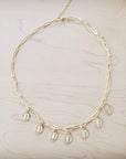 **Genuine 18K Gold Plated Necklace w/ Coin Pendants 261pp