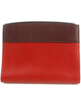 Prada Calfskin Bicolor Red x Burgundy Shoulder Bag