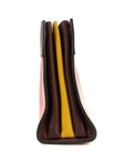 Prada Calfskin Bicolor Red x Burgundy Shoulder Bag