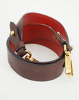 Prada Calfskin Bicolor Red x Burgundy Shoulder Bag