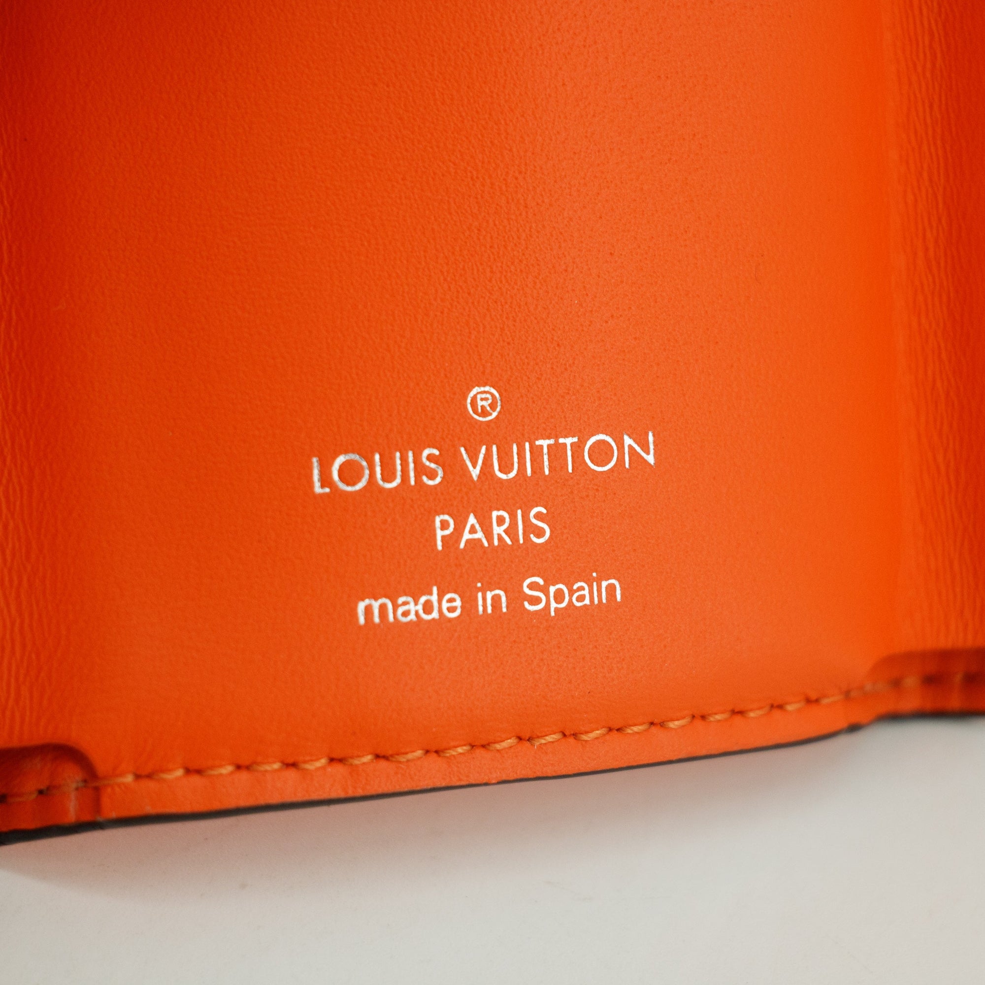 Louis Vuitton Orange Taigarama Discovery Compact Mini Wallet 