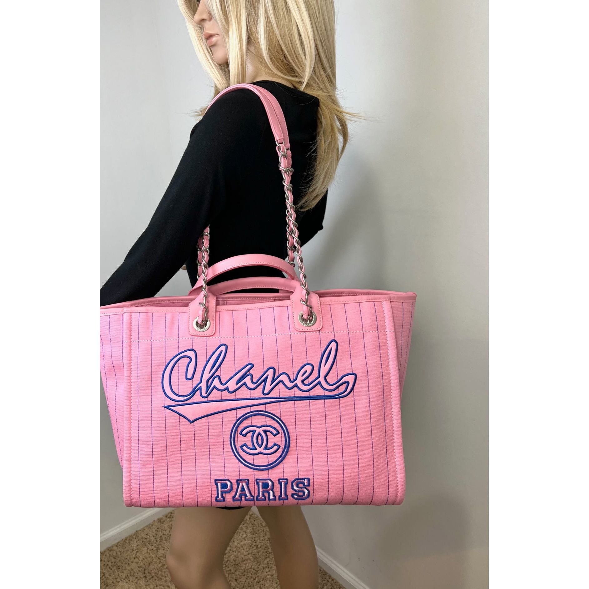 Chanel Medium Deauville Pink Tote