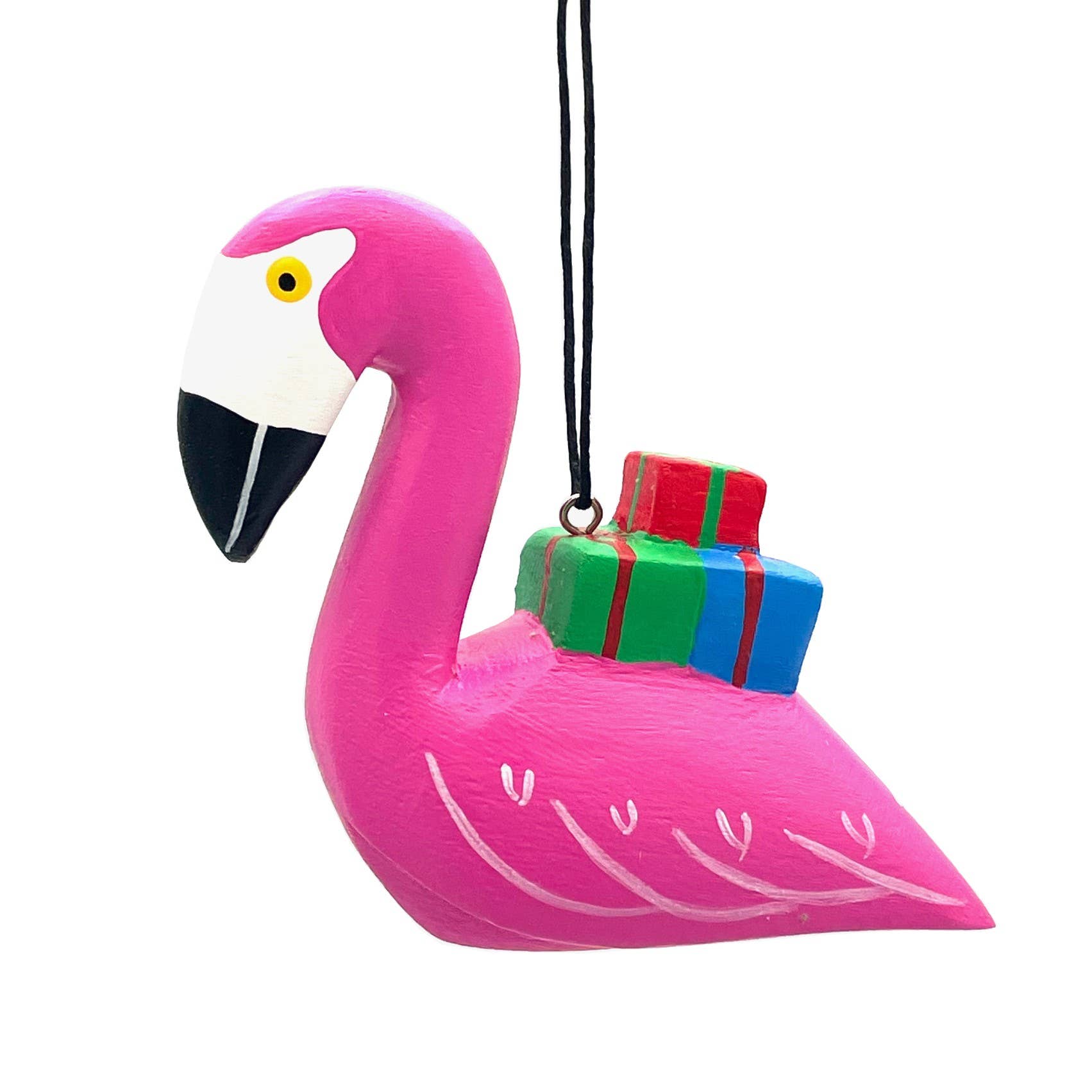 Flamingo Balsa Christmas Ornament