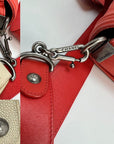 CHANEL Lambskin Quilted Medium Boy Red Flap Bag