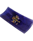Tree of Life pocket emptying, rectangular blue cm 29x13