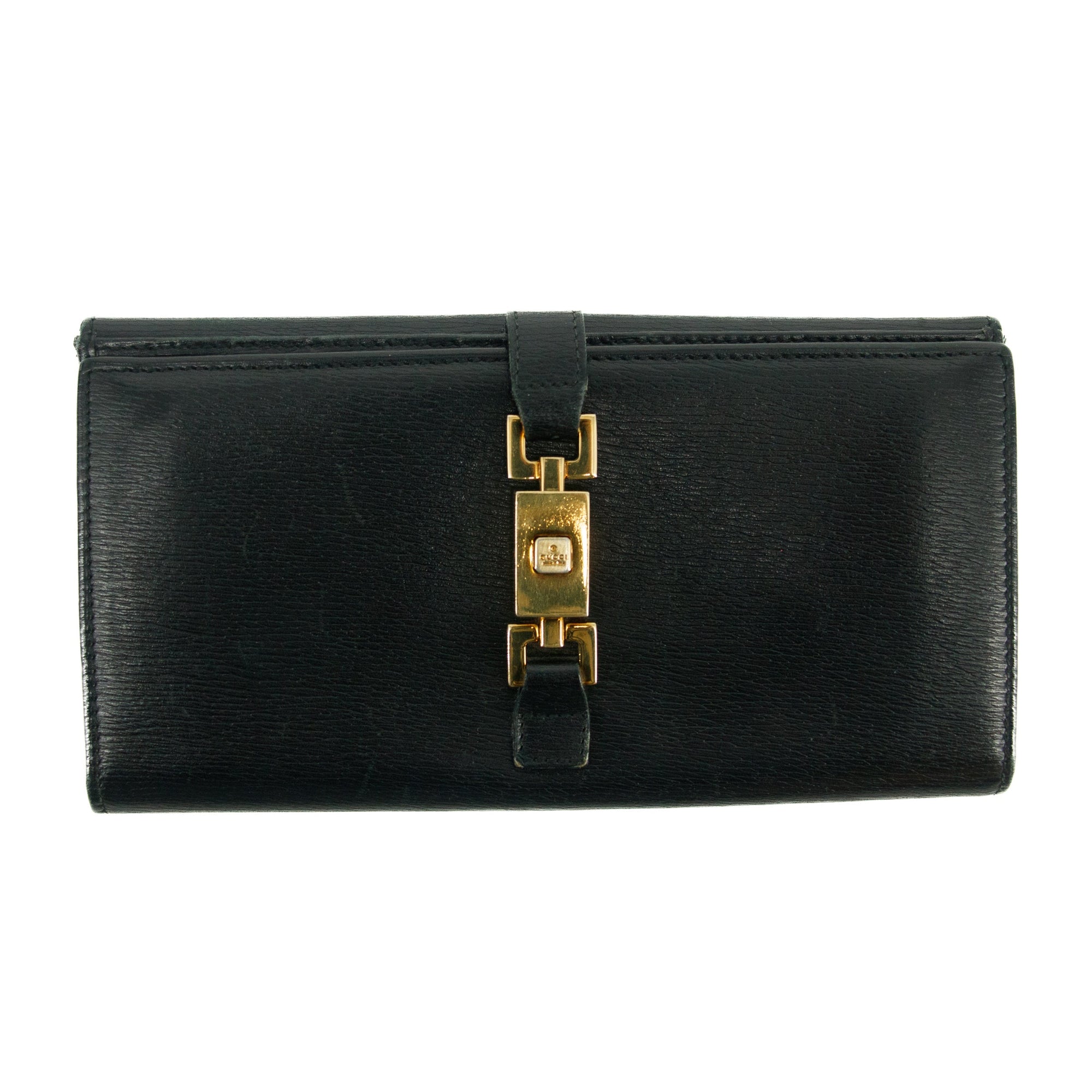 Gucci Black Long Jackie Wallet 