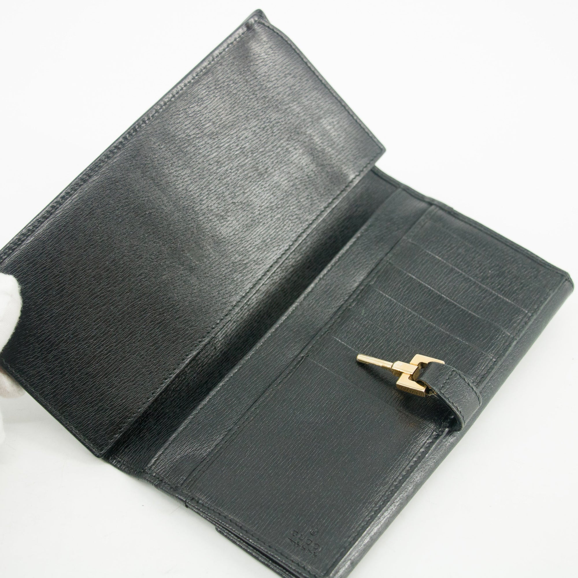 Gucci Black Long Jackie Wallet 