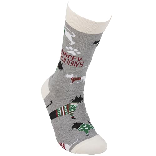 Happy Pawlidays Cat Socks