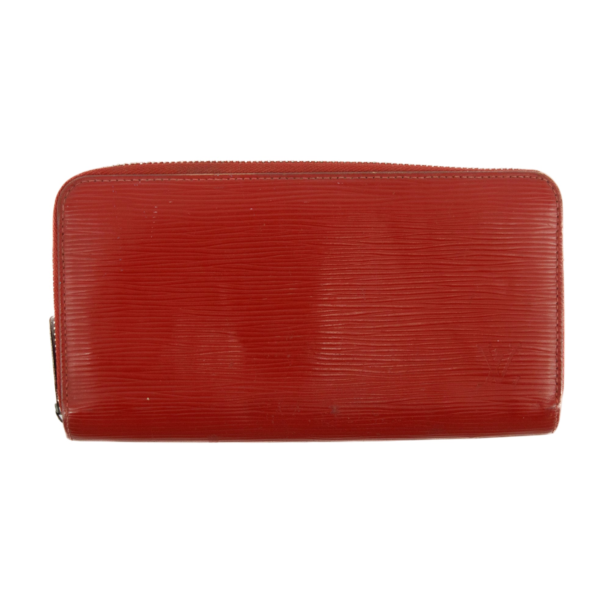 Louis Vuitton Red Epi Zippy Long Wallet  