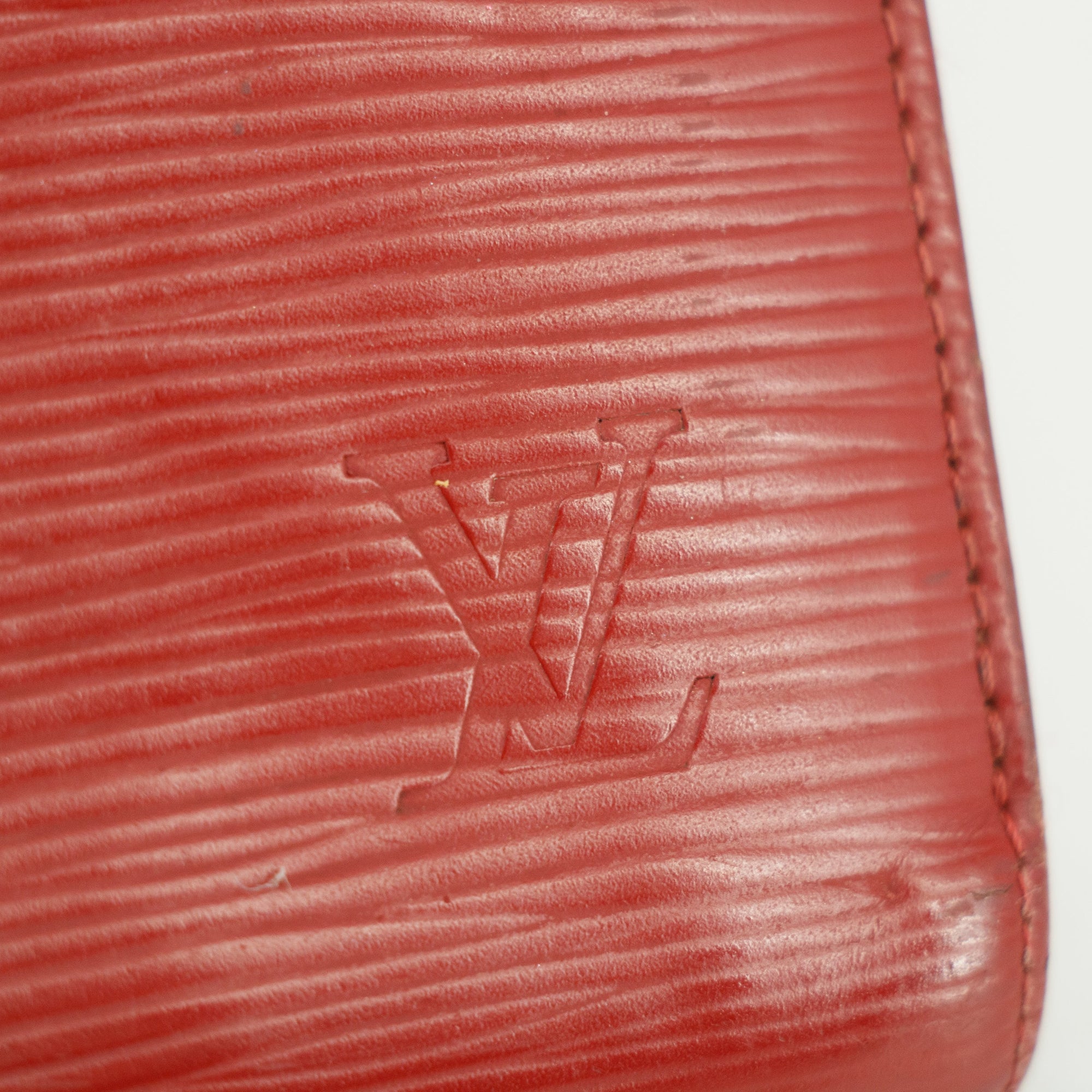 Louis Vuitton Red Epi Zippy Long Wallet  