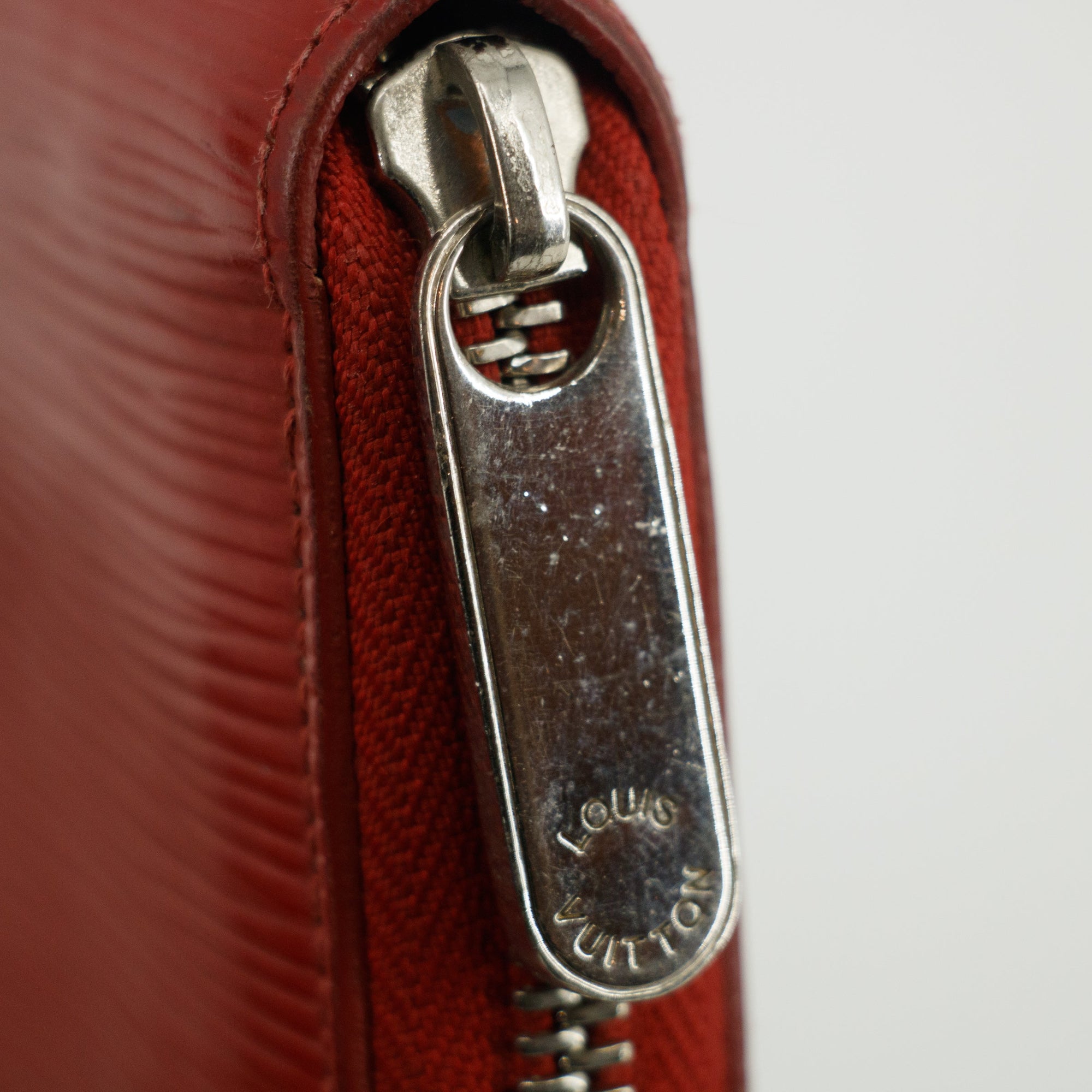Louis Vuitton Red Epi Zippy Long Wallet  