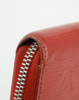 Louis Vuitton Red Epi Zippy Long Wallet  
