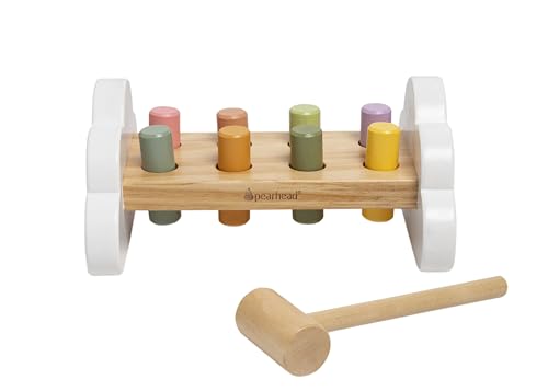 Montessori Hammer Bench &amp; Wooden Pounding Toy for Toddlers