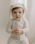 finn + emma Organic Cotton Baby Bunny Ears Bonnet