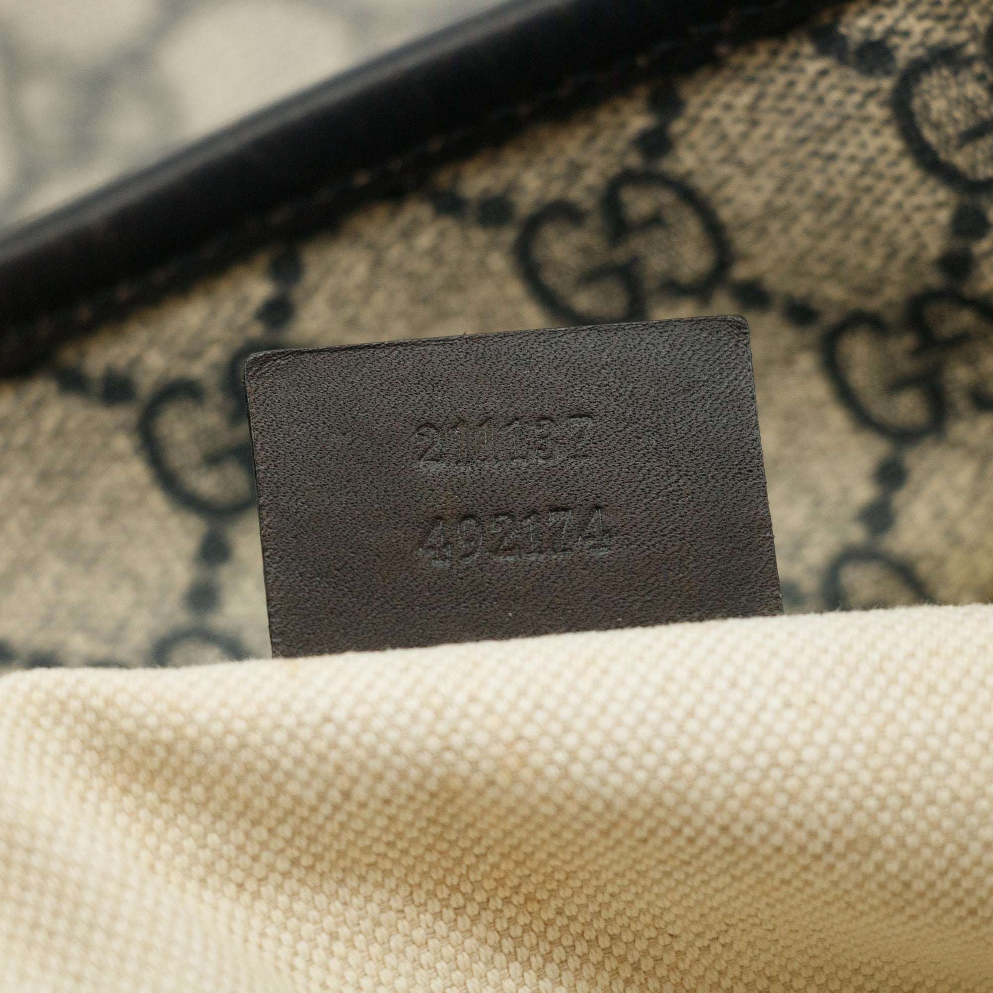 Gucci GG Supreme Canvas Coated Blue Shoulder Bag SKU-