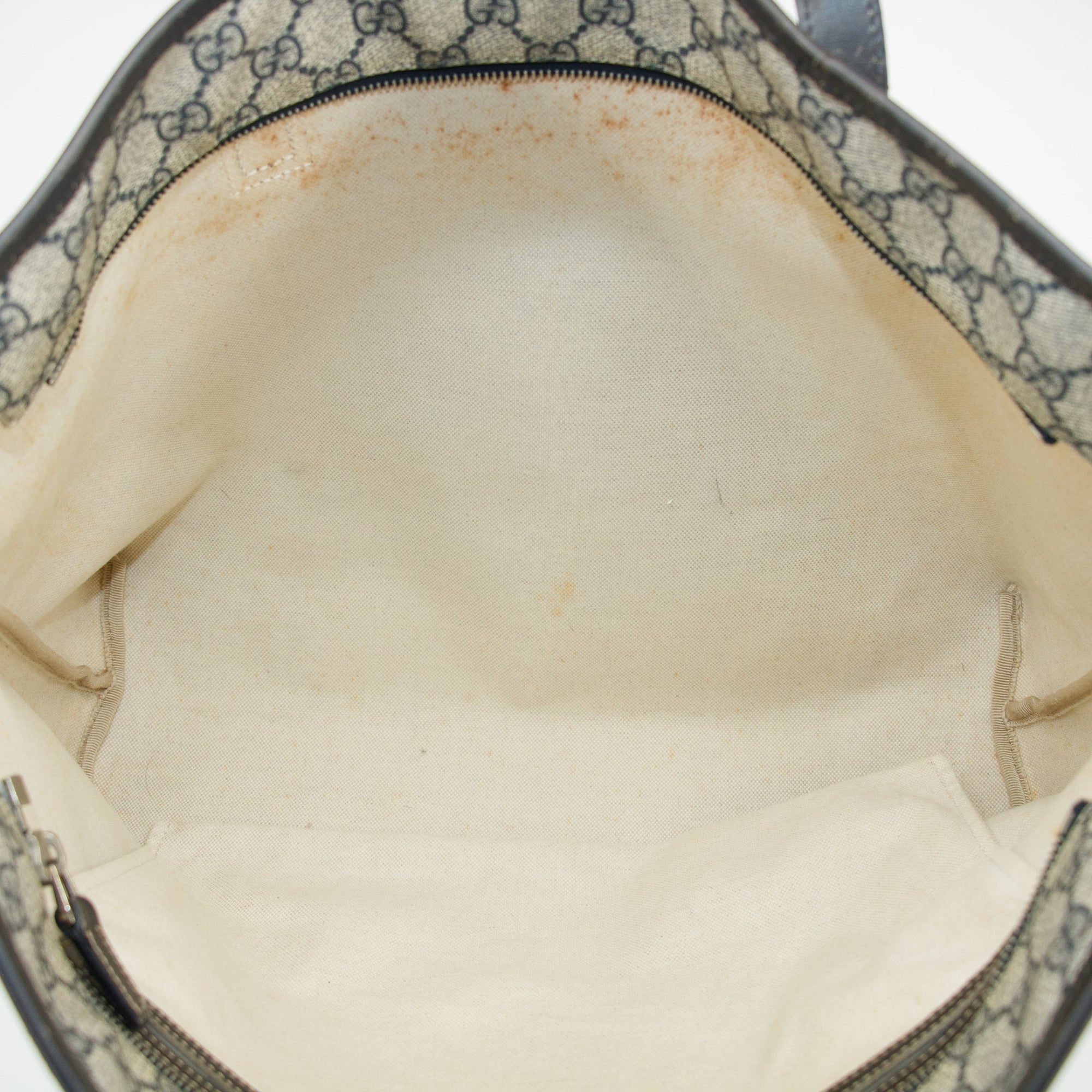 Gucci GG Supreme Canvas Coated Blue Shoulder Bag SKU-