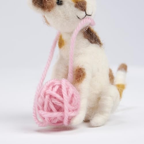 Kitten Yarn Ball Critter Ornament