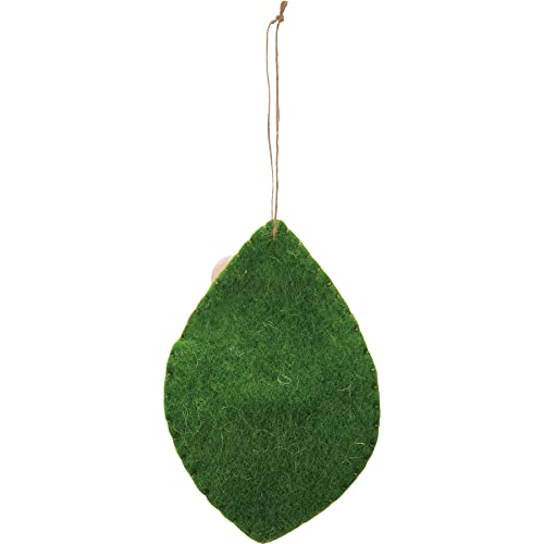 Mouse In Leaf Bed Critter Ornament