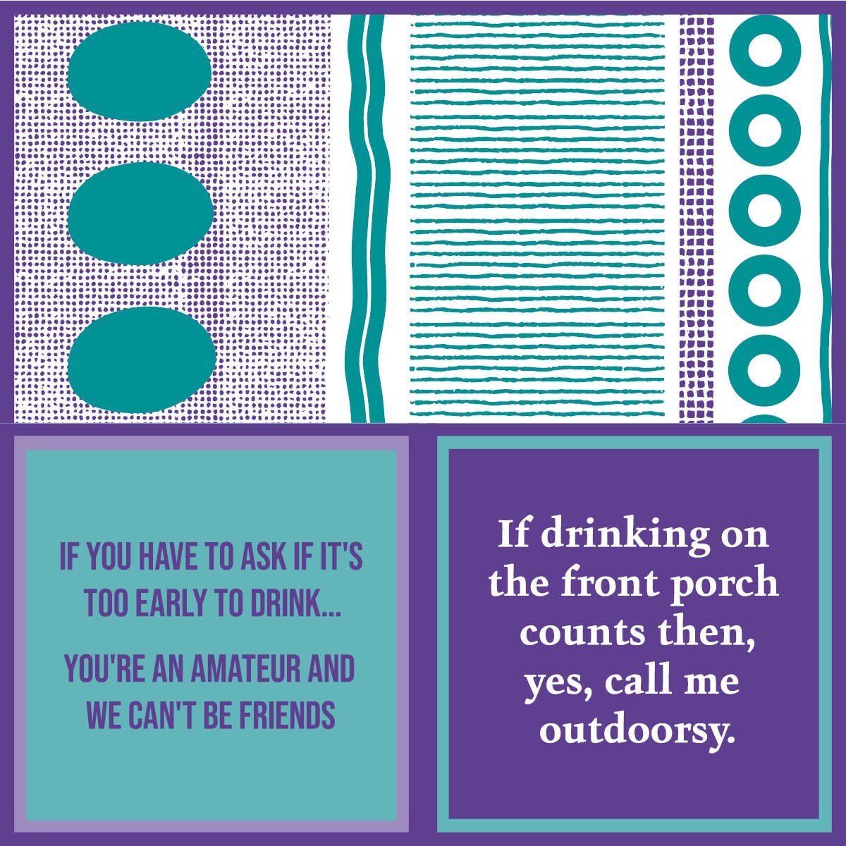 Drinks On Me Napkin - Outdoorsy