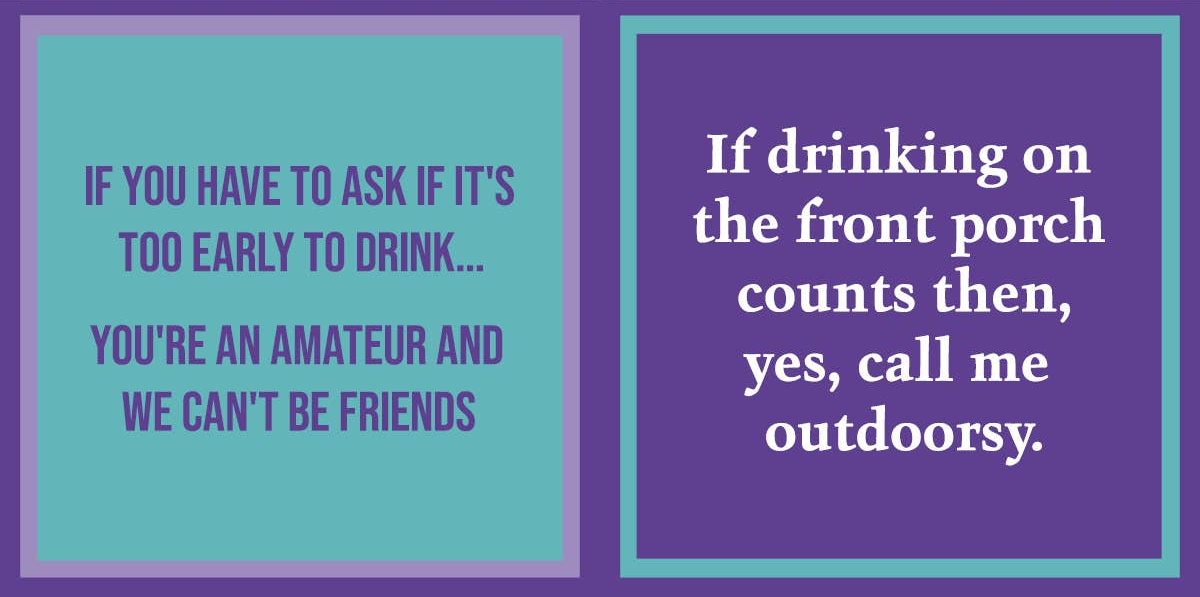 Drinks On Me Napkin - Outdoorsy