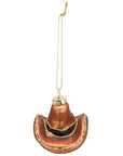 Glass Cowboy Hat Ornament