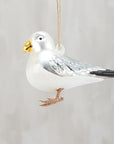 Glass Seagull Ornament