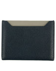 Celine Bicolor Blue / Grey Leather Card Case Holder Wallet 