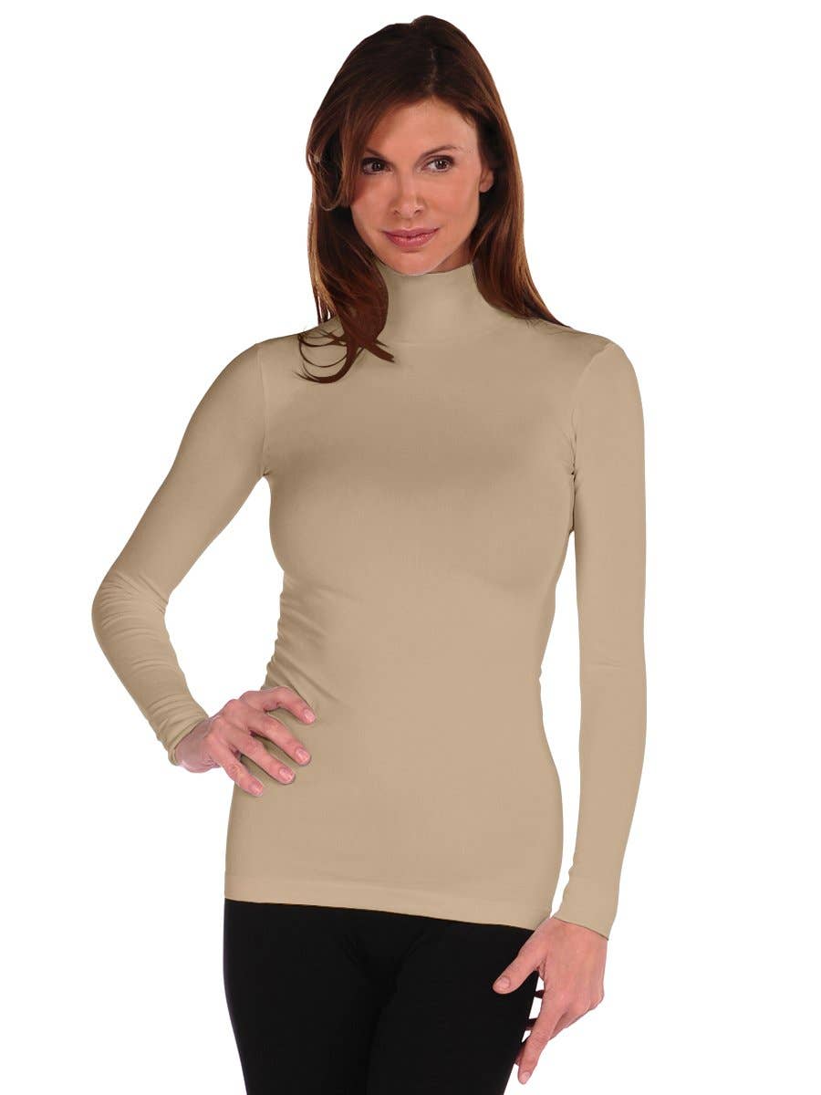 Tees By Tina Long Sleeve Mock Neck Turtleneck (800MN)