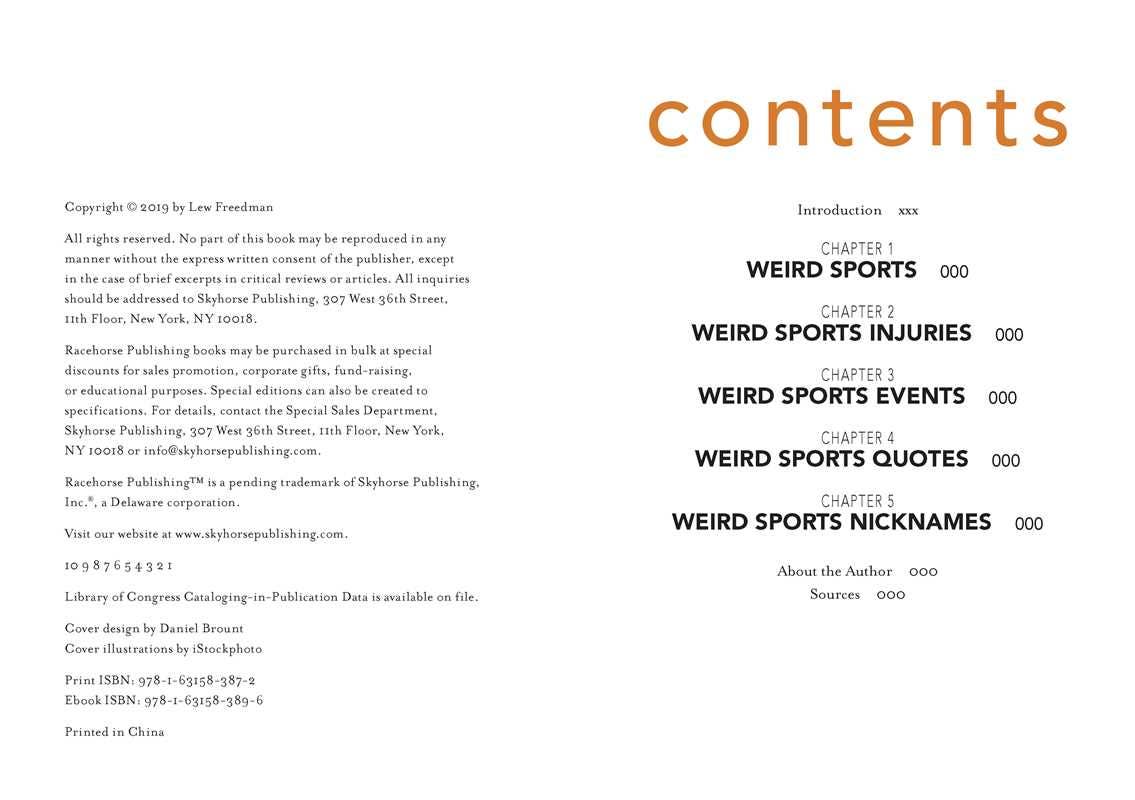 Sports Weird-o-Pedia by Lew Freedman