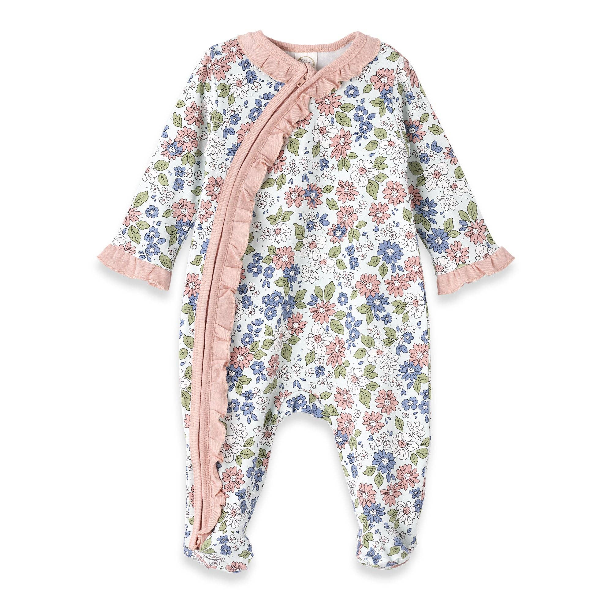 Tesa Babe Meadow Fields Bamboo Zipper Romper