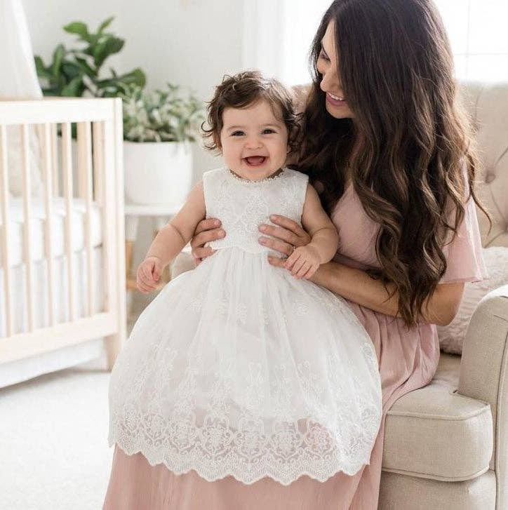 Nicolette's Couture The Andrea Christening Gown