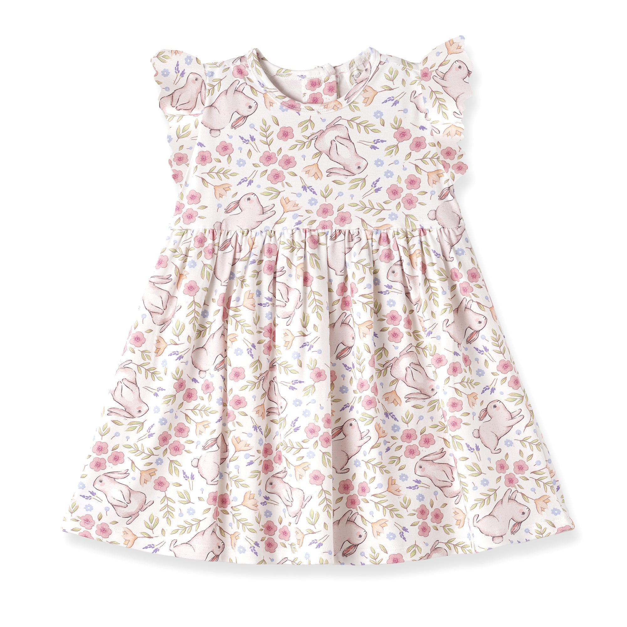 Bunny Blooms Bamboo Easter Dress for Baby &amp; Toddler Girls