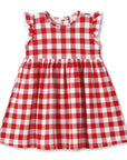 Picnic Plaid Soft Bamboo Summer Dress for Girls
