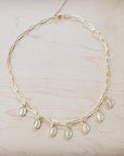 **Genuine 18K Gold Plated Necklace w/ Coin Pendants 261pp