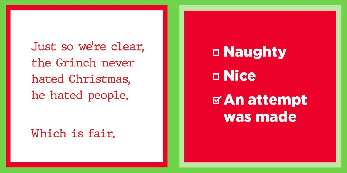 Drinks On Me Napkin - Christmas Grinch