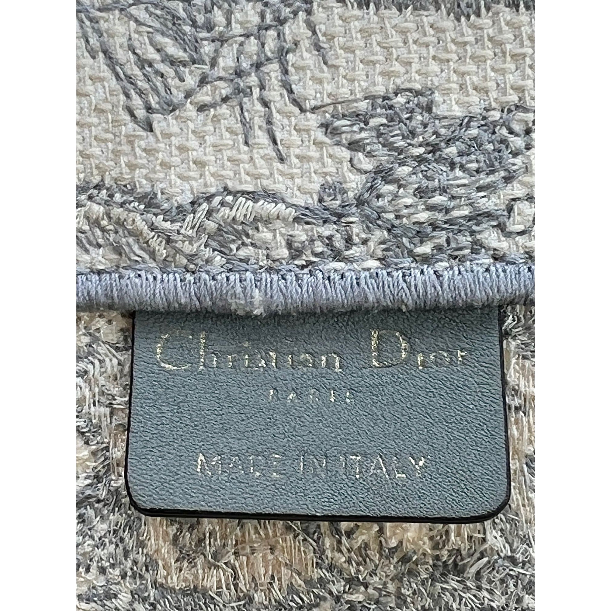 Dior Medium Book Tote Toile de Jouy Ecru and Gray Embroidery