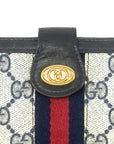 Gucci Canvas Coded Blue Ophidia Long Wallet 