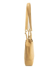 Chanel Beige Caviar Skin Quilted Matelase Shoulder Bag 