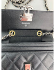 Chanel Quilted Calfskin CC Box Flap Wallet