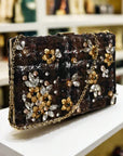 Dolce & Gabbana Floral Tweed Evening Clutch