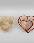 Heart Handwoven Iraca Palm Basket