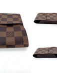 LOUIS VUITTON Damier Ebene Cigarette Card Cosmetic Case Pouch