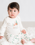 Finn + Emma Organic Cotton Cuffed Winter Trees Lounge Pants
